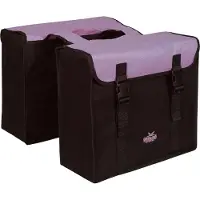 Polydaun Sacoche vélo Greenlands - Double sacoche vélo - 34 litres - Noir-Violet
