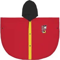 Mickey Mouse Poncho imperméable à capuche rouge - 5-6 ans