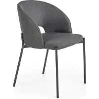 Halmar Chaise de salle à manger tapissée K373 ashen