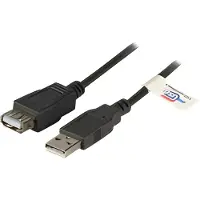 Efbe-Schott K5220SW.3 USB2.0 Verlängerungskabel A-A,St.-Bu.,3,0m,sw,Premium