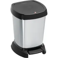 Rotho PASO 6 L Rectangulaire Polypropylène (PP) Métallique, Argent