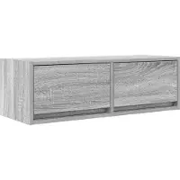 Syfax Meuble TV sonoma gris 80x31x25,5 cm bois d'ingénierie