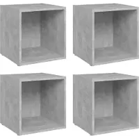 Sonstiges Meubles TV 4 pcs gris béton 37x35x37 cm bois d’ingénierie