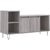 Syfax Meuble TV Sonoma gris 100x35x55 cm Bois d'ingénierie