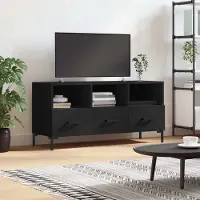 Prolenta Maison Exclusive - Meuble TV noir 102x36x50 cm Matériau dérivé du bois