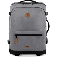 Cabaia trolley sac à dos pour ordinateur portable Soft Suitcase 2 Wheels Essentials Trolley 48L Getaria gris 51cm
