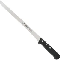 Arcos Couteau à jambon Universal 281904 en acier au nitrum, avec mangue en polyoxyméthylène et lame de 28 cm dans un carton.