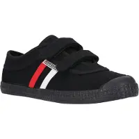 Kawasaki Canvas sneakers Retro w/velcro avec velcro branché 1001S Black Solid 39