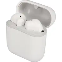 Akashi , casque Bluetooth 5.0 avec boîtier de chargement et autonomie de 20 heures, couleur blanche