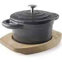 Lacor Magma Grey Casserole ronde avec couvercle gris dégradé
