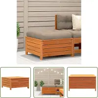 The Living Store Tabouret de jardin brun cireux 62x63,5x32 cm Pin massif