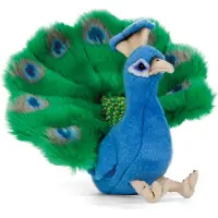 Living Nature Peluche paon réaliste