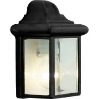 Brilliant Applique extérieure Nissie | luminaire décoratif d'extérieur | plat | noir | 1x E27 max. 40 W | IP23