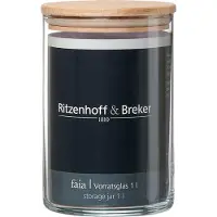 Ritzenhoff & Breker 815429 Verre à provisions FAIA, rond, 1,0 litre