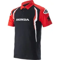 Alpinestars Honda Short Sleeve Polo Rouge,Noir 2XL Homme