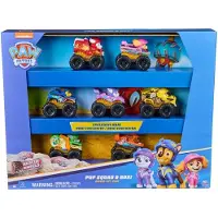 Spin Master : Rescue Wheels 7 pices PUP Squad Racers Gift Set avec un jouet roxi exclusif pour les garons et les filles de 3 ans