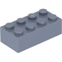 LEGO brique 2x4 3001 - 250 pièces gris bleuté foncé
