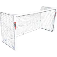 Powershot But de football - 2,4 x 1,6 m - Germany - Super stable - en uPVC - RÉSISTANT AUX INTEMPÉRIES - Avec système de clic et accessoires au choix