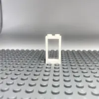 LEGO 1x2x3 Fenêtre Transparent Cadre blanc pour maison, bâtiment NOUVEAU Quantité 25x