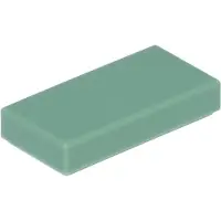 LEGO 500 carreaux 1x2, vert sable