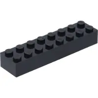 LEGO brique 2x8 3007 - 50 pièces noir