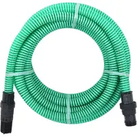 Syfax Tuyau d'aspiration avec raccords en PVC vert 1" 7 m PVC