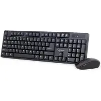 Gembird KBS-W-01 clavier Souris incluse universel sans fil RF QWERTY Anglais Noir