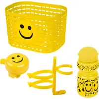 Ventura panier enfant avec accessoires Smile jaune