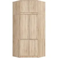 Akord Armoire D'angle Avec Surmeuble Chêne Sonoma 100X50X235