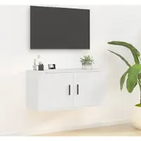 Prolenta Maison Exclusive - Meuble TV blanc 80x34,5x40 cm