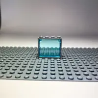 LEGO 1x4x3 Fenêtre Transparent Bleu Cadre Gris pour maison, bâtiment NOUVEAU ! Quantité 25x