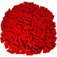 LEGO 100 briques 1x4, rouge