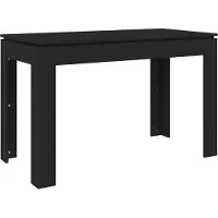 Syfax Table à manger Noir 120x60x76 cm Bois d'ingénierie