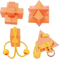 Gigamic Eureka - Casse-tête en bois Expert, 4 pièces.