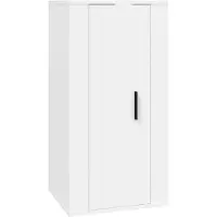 Syfax Meuble TV mural Blanc 40x34,5x80 cm