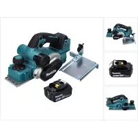 Makita DKP181T1 Rabot sans fil 82mm 18V Brushless + 1x Batterie 5,0 Ah - sans chargeur