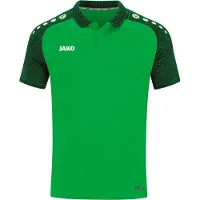 Jako Polo Performance pour enfants, Couleur:vert tendre/noir, Taille:164