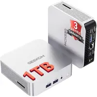 GEEKOM A6 Mini PC, 3 ans de support, avec AMD Ryzen 7 6800 | Boîtier métallique | 16GB RAM tb SSD, Mini PC de bureau pour le bureau à domicile & la créativité 2026
