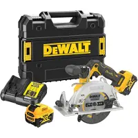 DeWalt DCS512P2-QW - Scie circulaire sans fil, 12V, 140mm, 2 batteries de 5,0Ah, chargeur