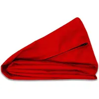 Pokar Housses pour coussins de palettes, Taille:Set coussin d'assise 120x80 + coussin de dossier 120x40, Couleur:Rouge - Imperméable