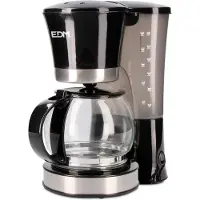 EDM 800w Drip Coffee Maker 12 Cups Noir One Size / EU Plug 220V
