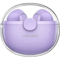 Usams Casque Bluetooth 5.1 Tws Buseries Wireless Purple/Purple Bhubu02