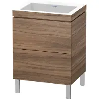 Duravit L-Cube c-bonded Ensemble vertical, 2 tiroirs, sans trop-plein, sans trou pour robinetterie, 600x698x480mm, LC6936N7979