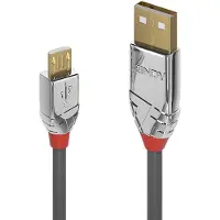 Lindy 36651 câble USB 1 m USB 2.0 USB A Micro-USB B Gris