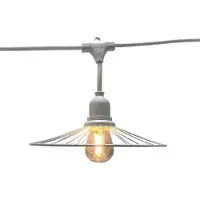 Lumisky Guirlande lumineuse d'extérieur - - ÉCLAIRAGE BLANC CHIC - 6 m - 10 ampoules à filament - Culot E27 - LED blanc chaud