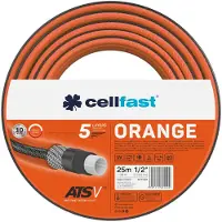 Cellfast Orange ATSV - tuyau d'arrosage (5 couches, résistant aux UV, 24 bar, pression d'éclatement de, 1/2", 50 m)