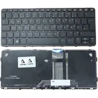 T-ProTek Clavier - couleur : noir - avec éclairage - sans cadre Clavier allemand compatible avec HP Pro x2 612 G1