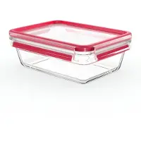 EMSA ClipClose Glass boîte à provisions 1,3 L verre rouge