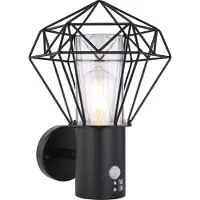 Globo Lighting lampe d'extérieur acier inoxydable noir, 1x E27 LED