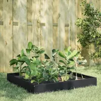 Prolenta Maison Exclusive - Potager surélevé noir 100 x 100 x 26 cm en acier